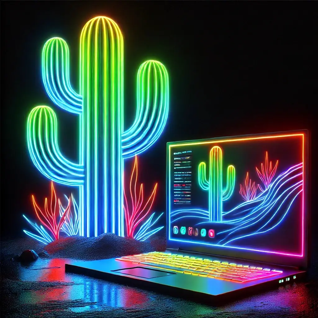 Neon Laptop