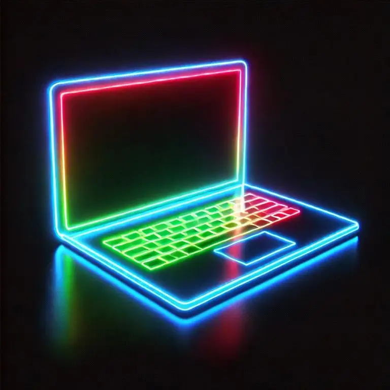 Neon Laptop 2