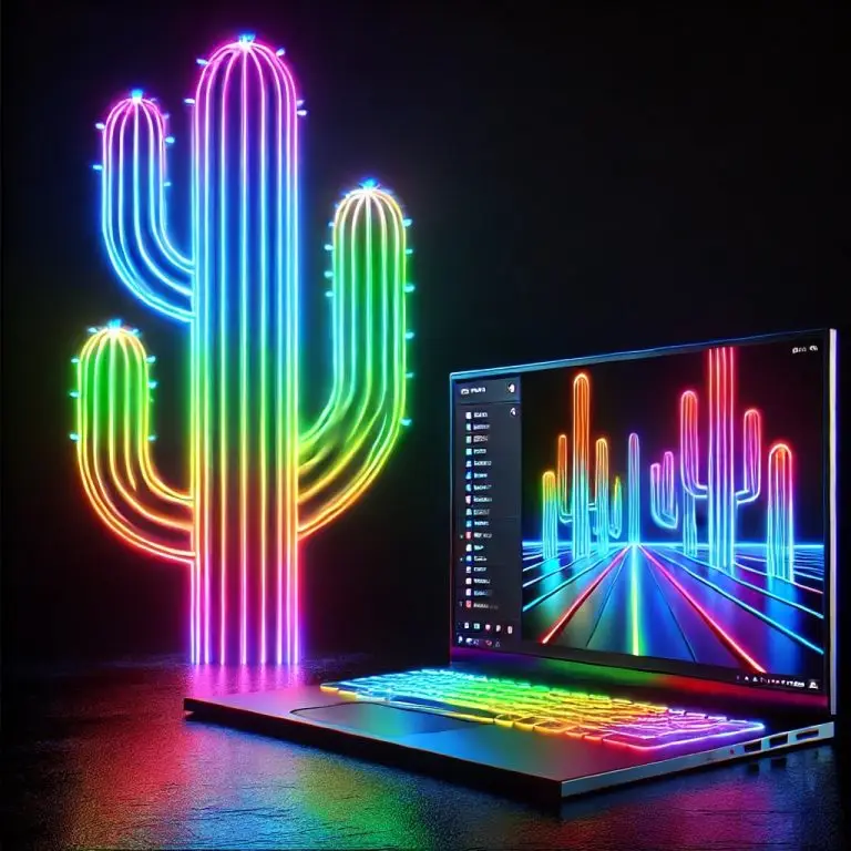 Neon Laptop 3